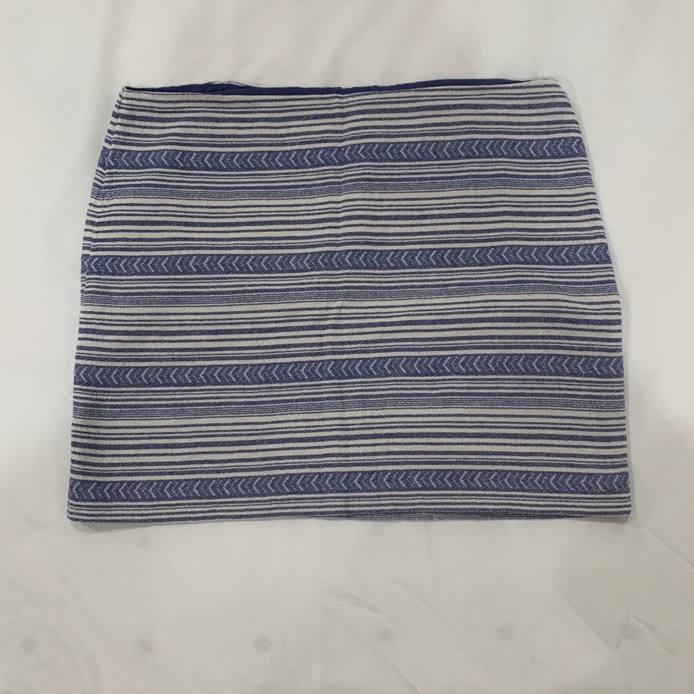 Gap Blue Striped Mini Skirt